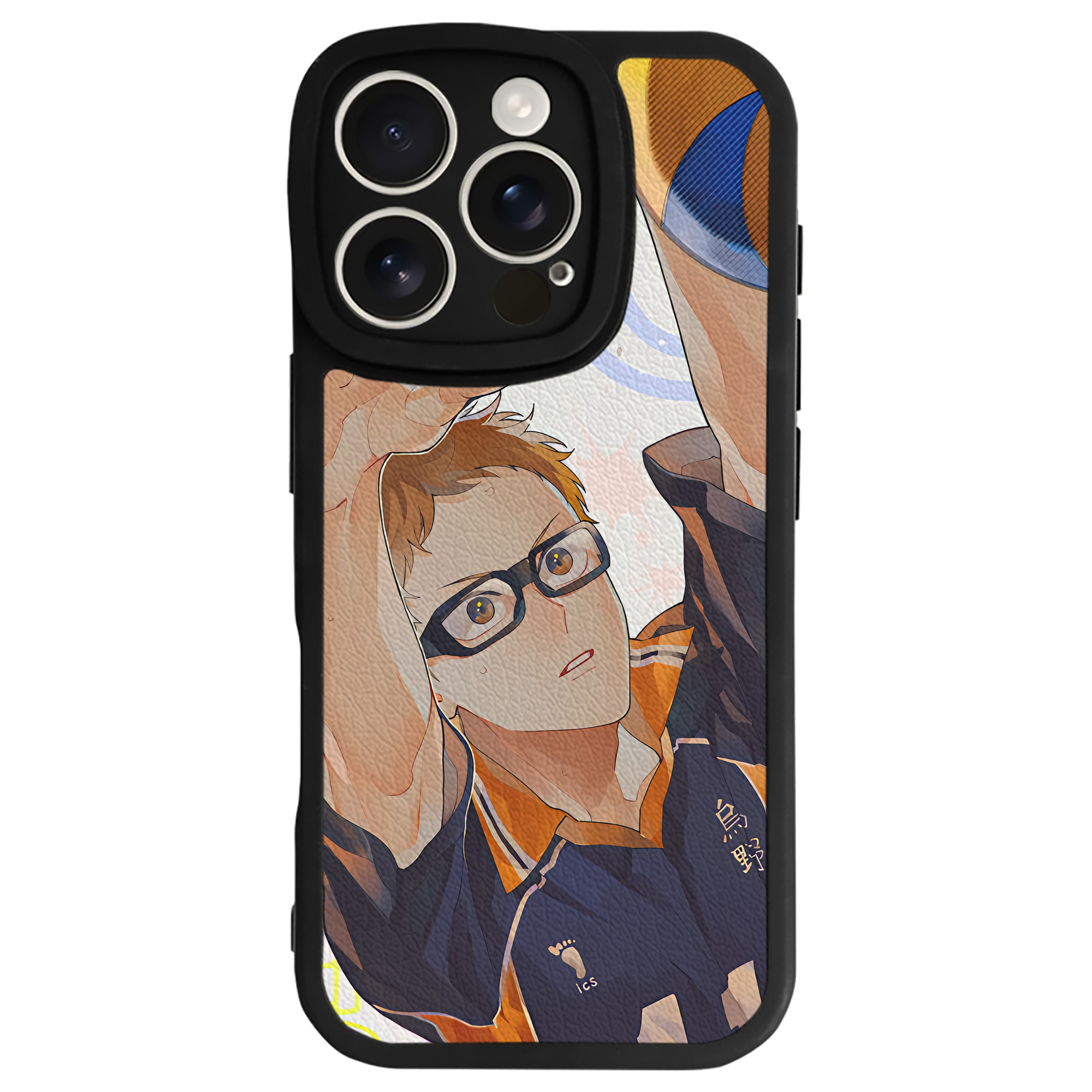 （画像用） ハイキュー!! Haikyu!! 【iPhone 16シリーズ対応】シリコンスマホケース（レザー調） 材質：シリコン
